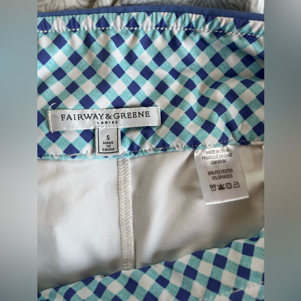 Fairway & Greene blue and white gingham mini skirt β³οΈπ¦π - Picture 5 of 5